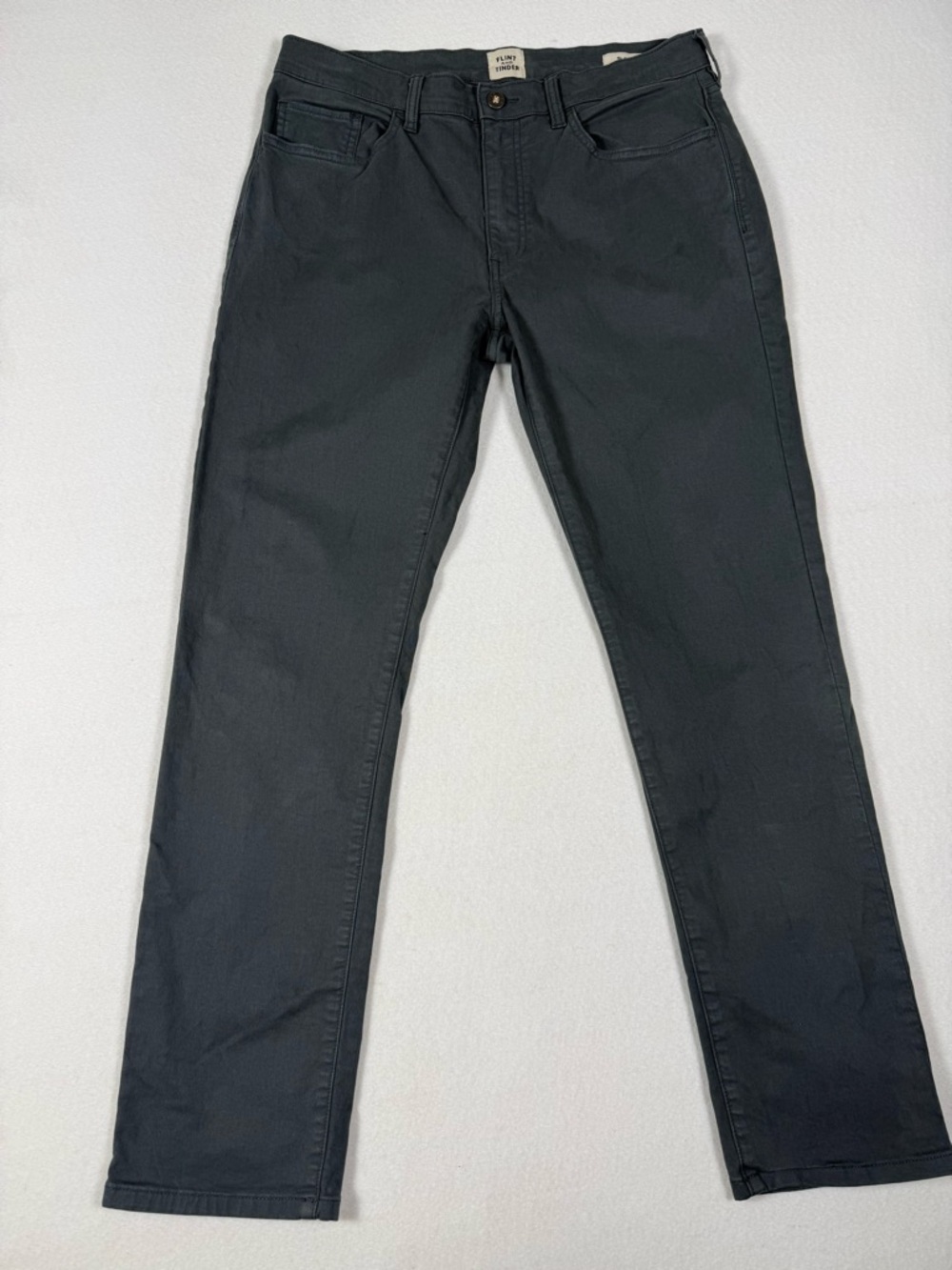 Flint And Tinder Pants Men's 33x30 Gray Straight Fit Chino Stretch